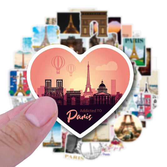 Stickers Valise - Paris (Pack de 50) – vue 2 – Yokabag