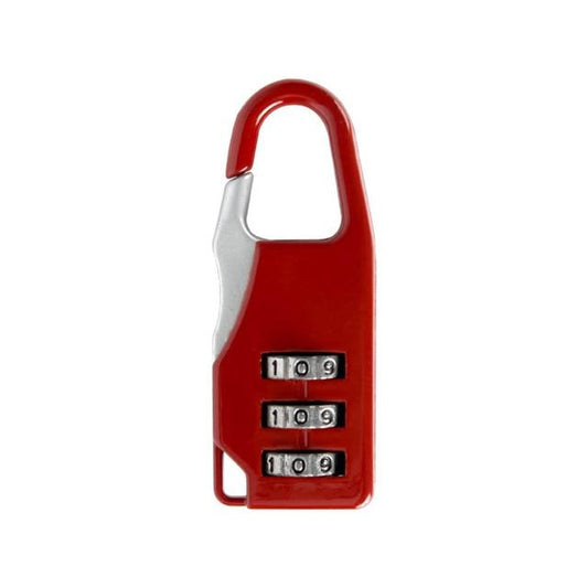 Cadenas Valise - 3 Digits Mini Safari Rouge – vue 2 – Yokabag