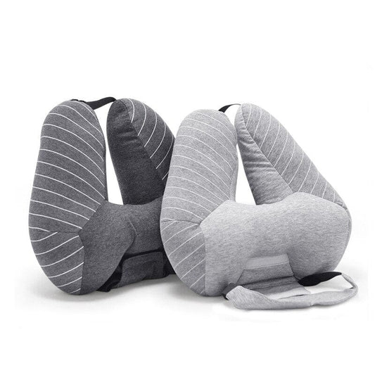 Set de Voyage Confortable - Masque de Sommeil et Coussin de Gris – vue 2 – Yokabag