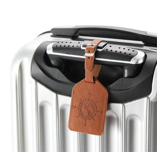 Étiquette de Bagage - Rose des Vents Vert – vue 2 – Yokabag