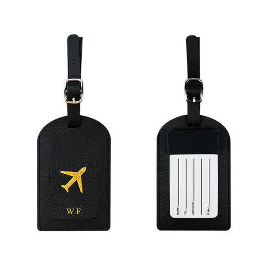 Étiquette Bagage de Voyage Personnalisée - Avion Blanc – vue 2 – Yokabag