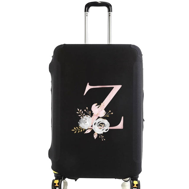 Housse de Valise Pink Gardenia Letter I – vue 27 – Yokabag