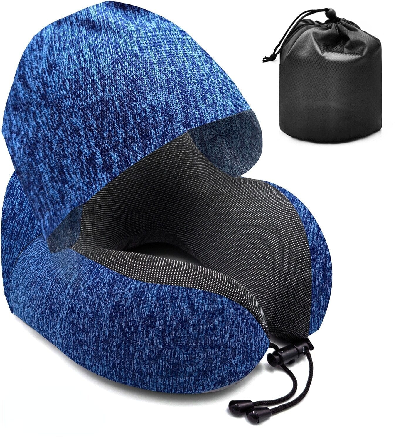 Oreiller de Voyage Mémoire de Forme Capuche Explorer Rouge – vue 5 – Yokabag