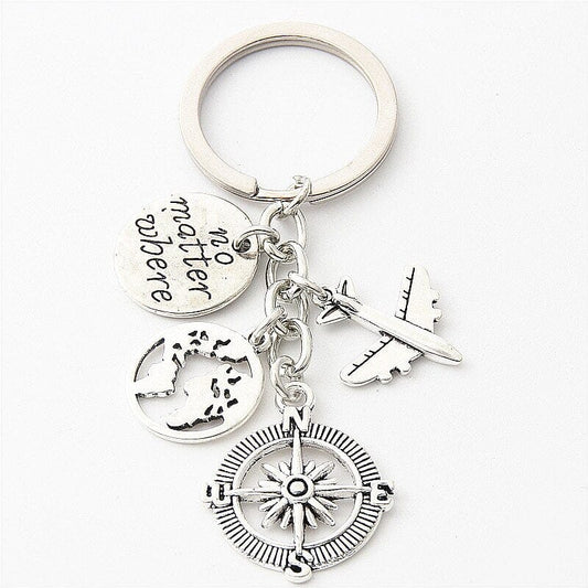 Porte-Clés Avion de Voyage - No Matter Where – vue 2 – Yokabag
