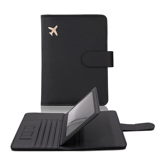 Portefeuille de Voyage Petit Avion (Anti-RFID) Rose – vue 2 – Yokabag