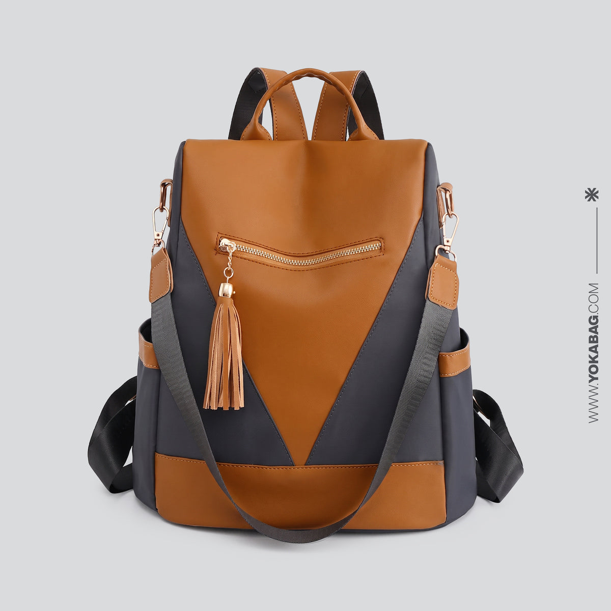 Sac à Dos Sécurisé Femme Voyage- Fermeture Dorsale – vue 9 – Yokabag