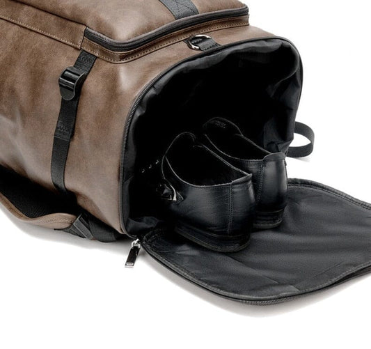 Sac à Dos Sécurisé de Voyage Vintage pour Homme Noir – vue 2 – Yokabag