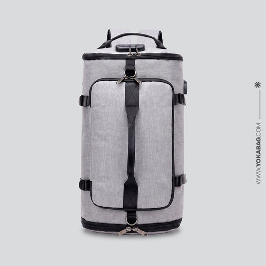 Sac à Dos Voyager avec Compartiment Chaussures Noir – vue 2 – Yokabag