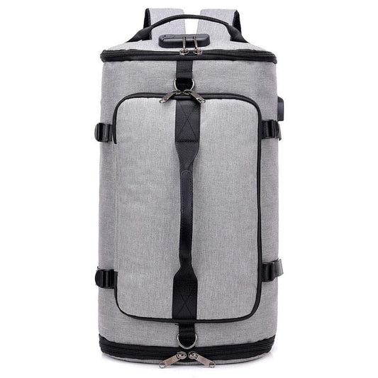 Sac à Dos Voyager avec Compartiment Chaussures Noir – vue 2 – Yokabag