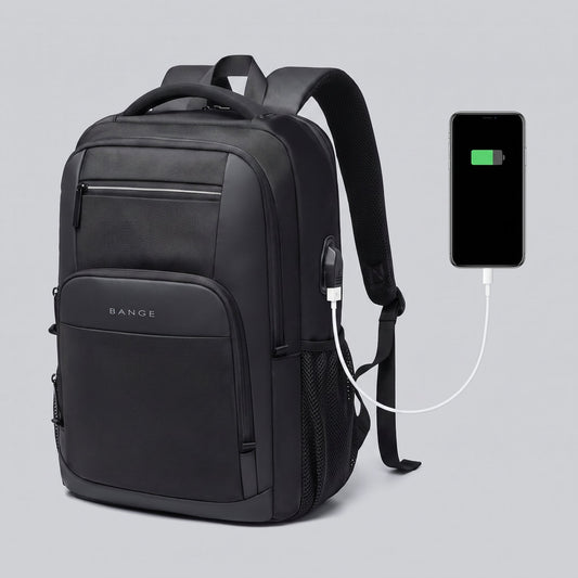 Sac à Dos Connecté Homme USB (15.6) - Adventure Series Bleu – vue 2 – Yokabag