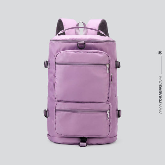Sac à Dos Femme de Voyage pour Avion en Cabine - Style Sport Rose – vue 2 – Yokabag