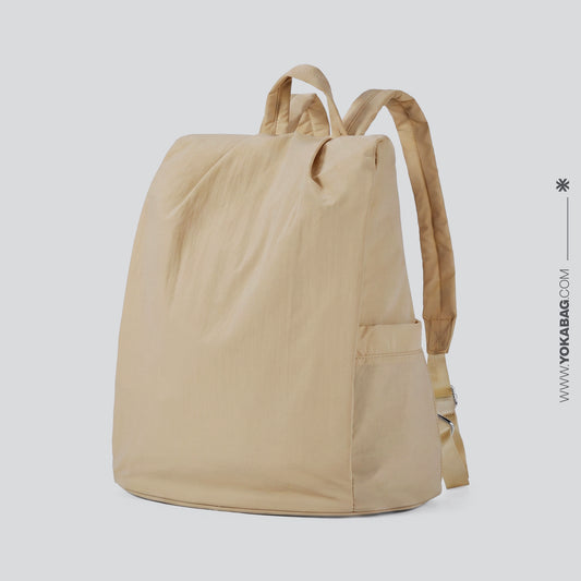 Sac à Dos Femme à Fermeture Dorsale Marron – vue 2 – Yokabag