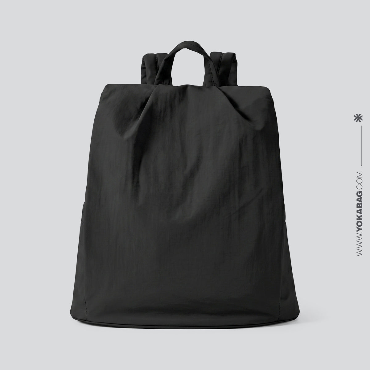 Sac à Dos Femme à Fermeture Dorsale Noir – vue 5 – Yokabag