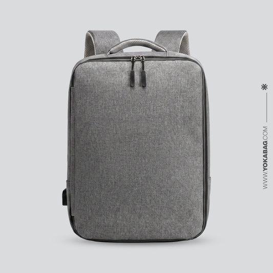 Sac à Dos Homme Voyage Travail Ordinateur 15.6 Pouces Noir – vue 2 – Yokabag