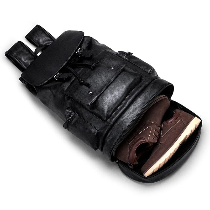 Sac à Dos Vintage Homme - Compartiment Chaussures & USB – vue 4 – Yokabag