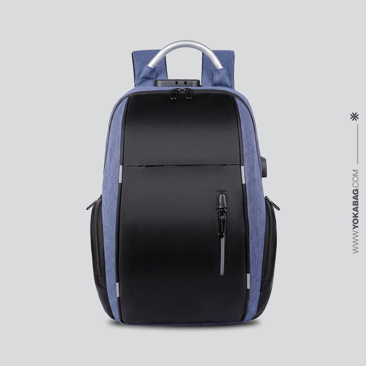 Sac à Dos Ordinateur Homme Sécurisé (15.6) voyages – vue 16 – Yokabag
