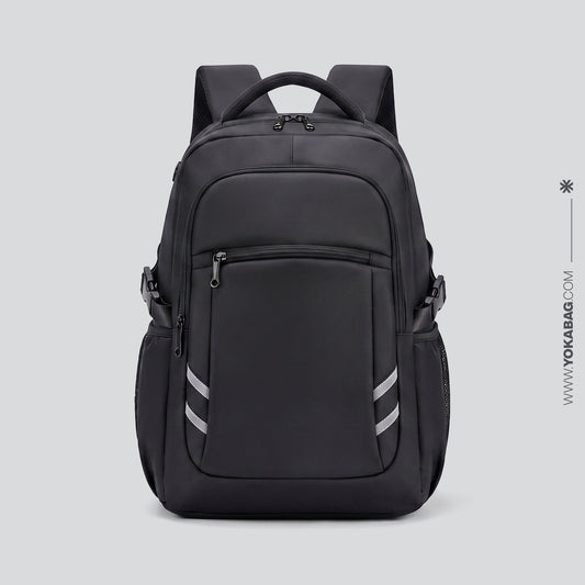 Sac à Dos Ordinateur Portable Homme Bleu Marine – vue 2 – Yokabag