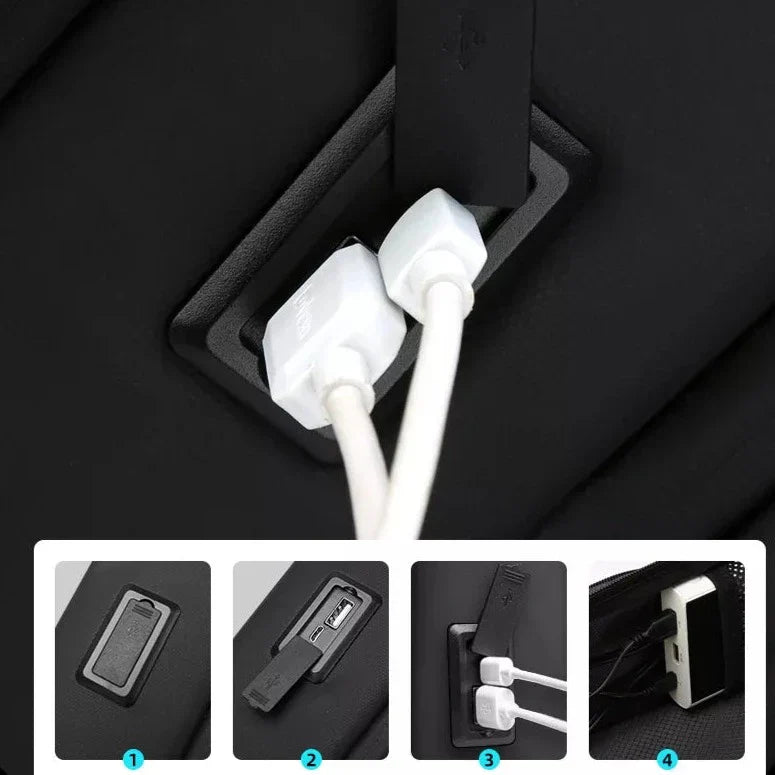 Sac à Dos Voyager Rigide - Sécurisé (USB) – vue 8 – Yokabag