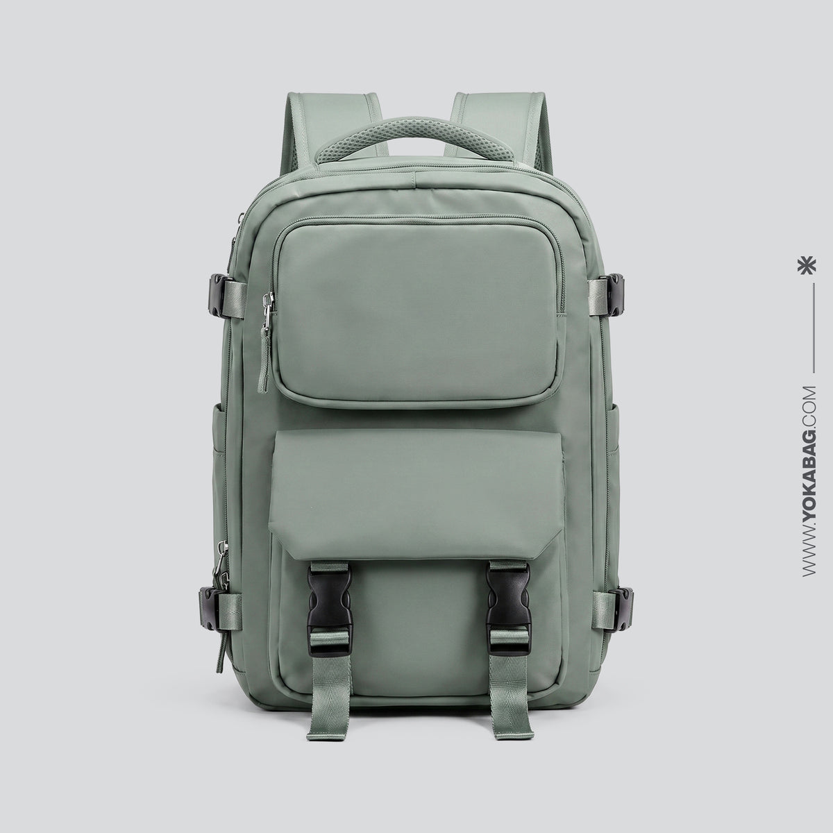 Sac à Dos de Voyage pour Cabine Avion (45x36x20 & 40x20x25) Bleu – vue 10 – Yokabag