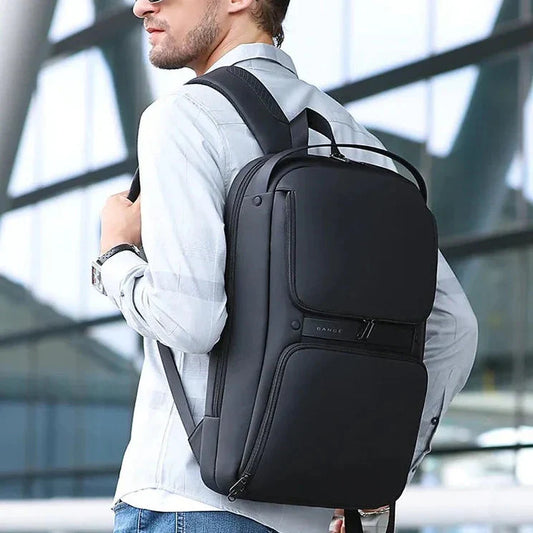 Sac à Dos Voyage Travail Ordinateur 15.6 Pouces Homme Gris – vue 2 – Yokabag