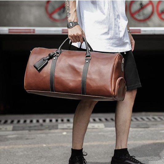 Sac de Voyage Vintage avec Compartiment à Chaussures intégré – vue 2 – Yokabag