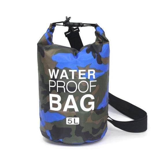 Sac de Voyage Étanche Camouflage Bleu Explorer 5L – vue 2 – Yokabag