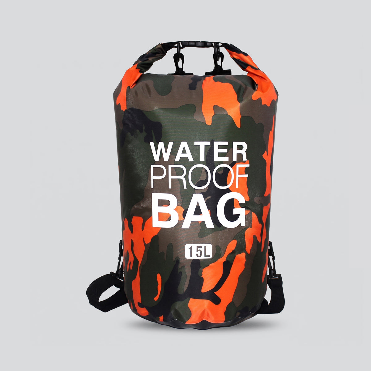 Sac de Voyage Étanche Camouflage Orange Explorer 15L – vue 4 – Yokabag