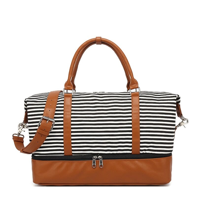 Sac de Voyage Femme Week-End - Rayures en Mer – vue 8 – Yokabag
