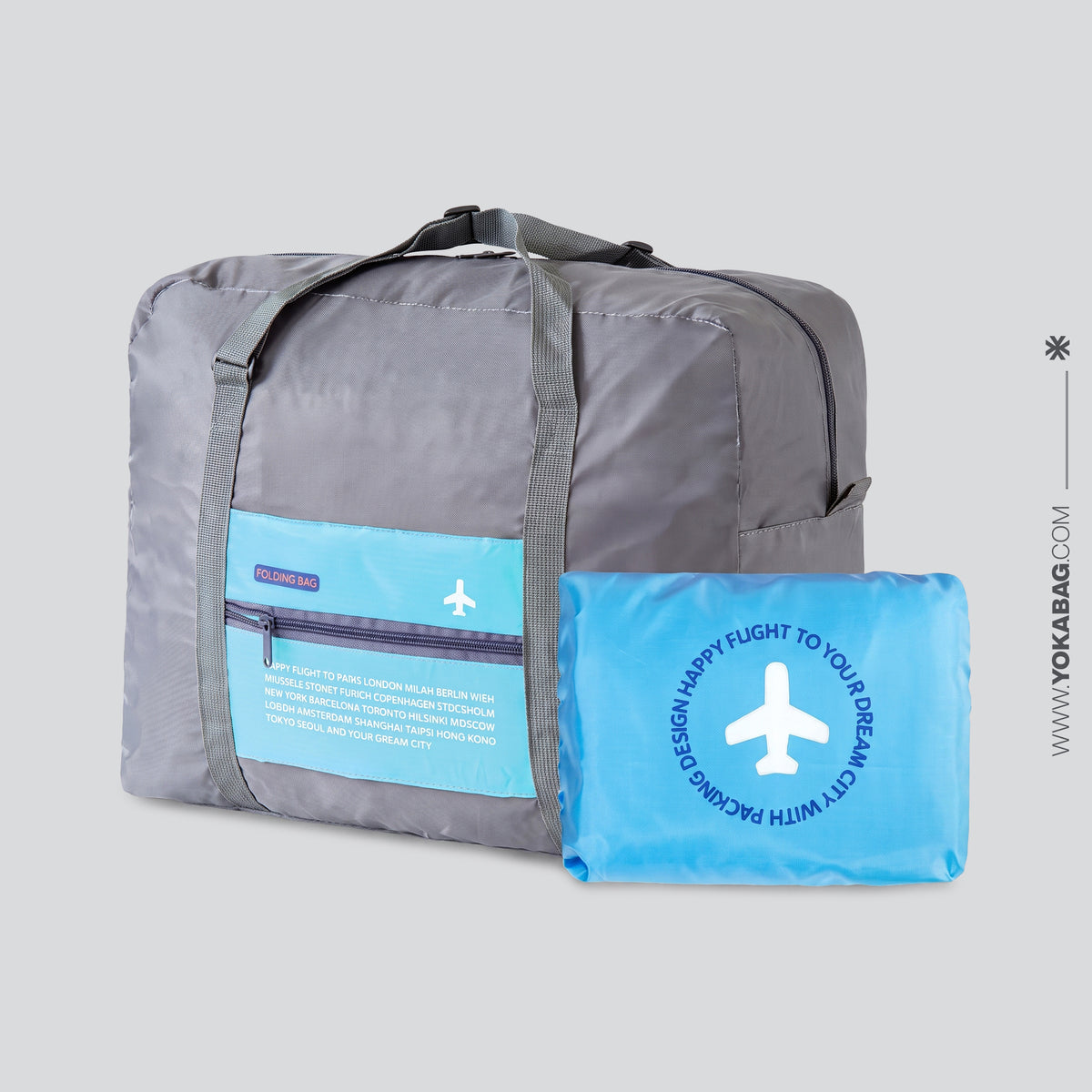 Sac de Voyage Pliable (Bleu)