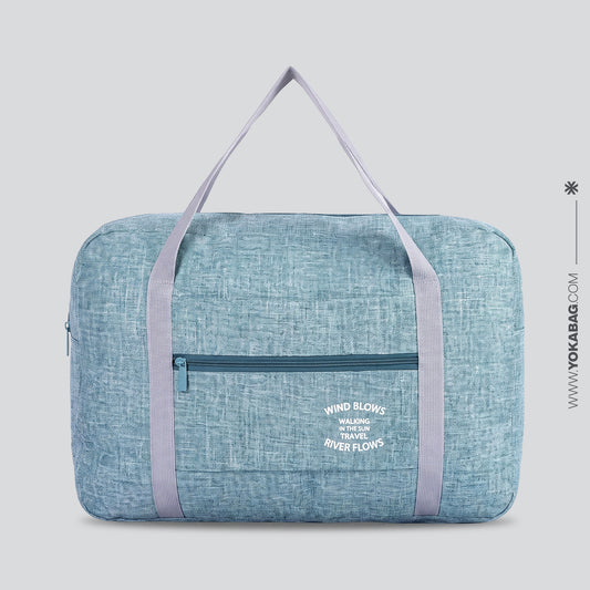 Sac de Voyage Pliable - Exploration au Vent et à l'Écume Vert – vue 2 – Yokabag