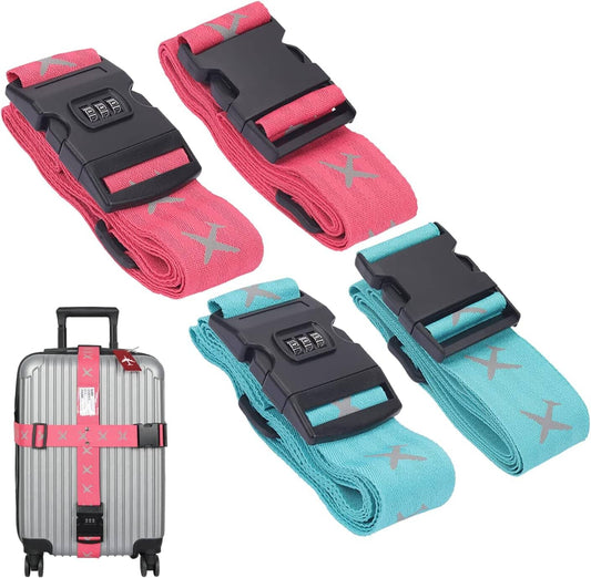 Sangle Valise - Design Aviateur Jaune Fluo – vue 2 – Yokabag