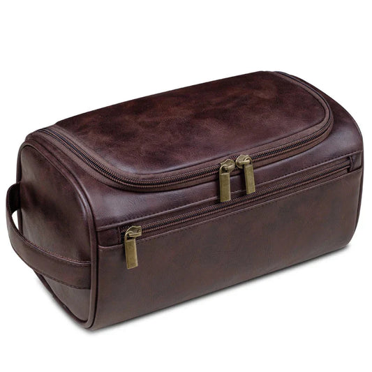 Trousse de Toilette Homme Personnalisée à Suspendre Camel – vue 2 – Yokabag