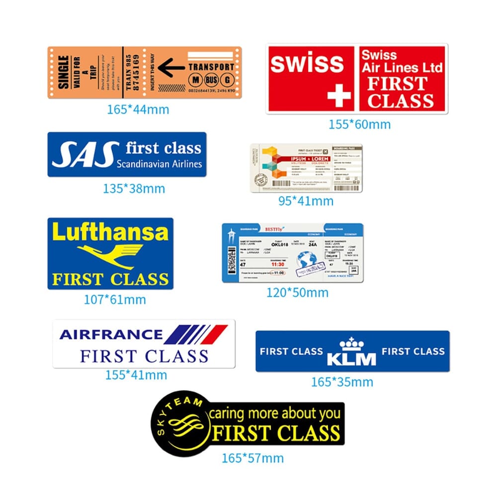 Autocollants pour Valise - Cartes d'Embarquement – vue 5 – Yokabag