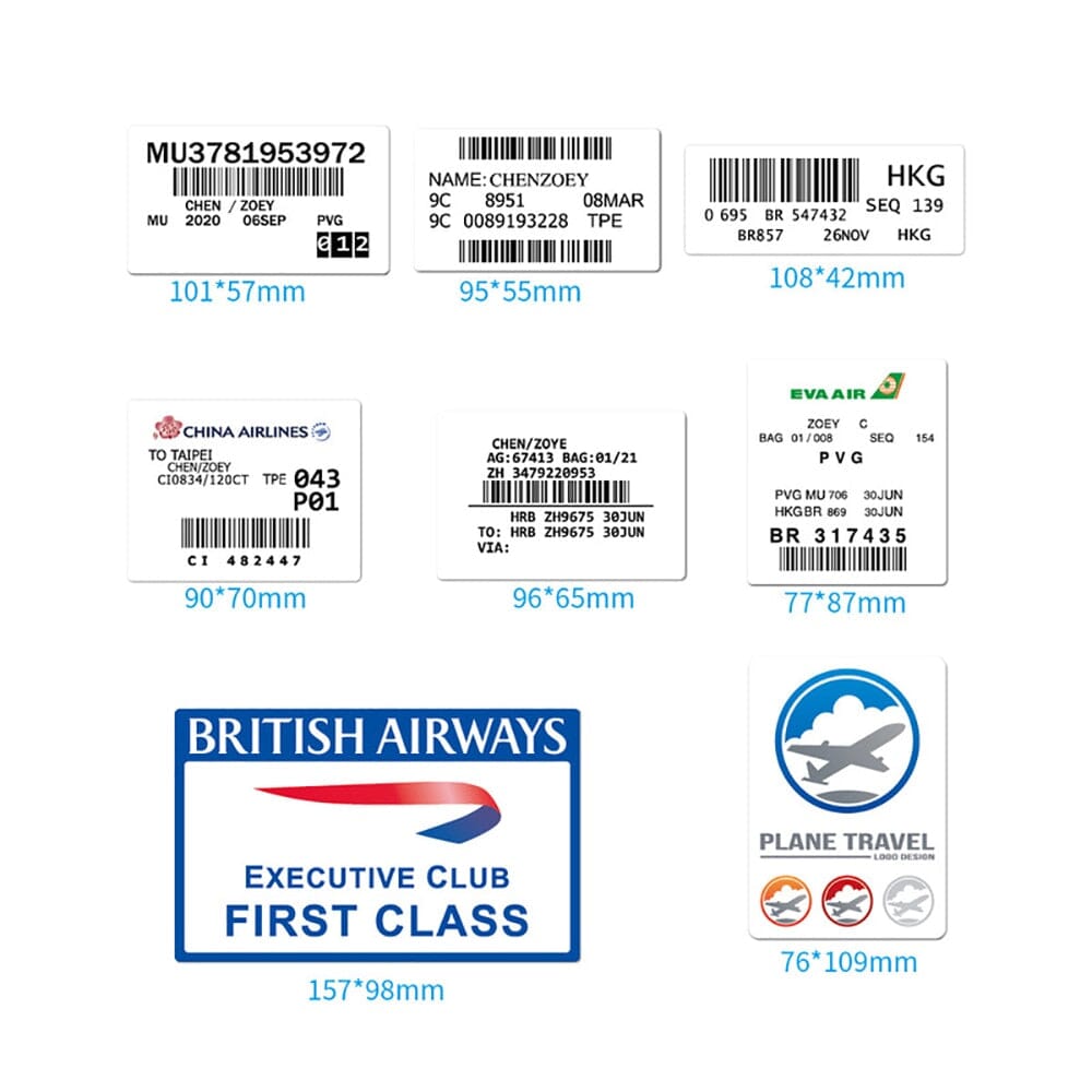 Autocollants pour Valise - Cartes d'Embarquement – vue 3 – Yokabag