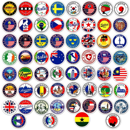 Autocollants Valise- Voyageur du Monde (Pack de 60) – vue 3 – Yokabag