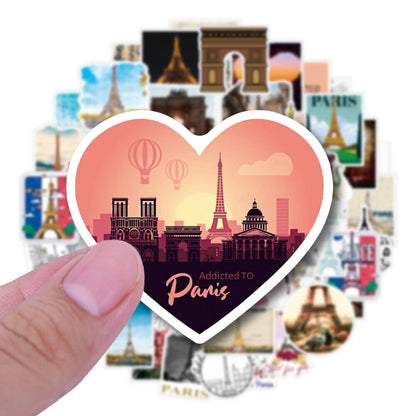 Stickers Valise - Paris (Pack de 50) – vue 2 – Yokabag