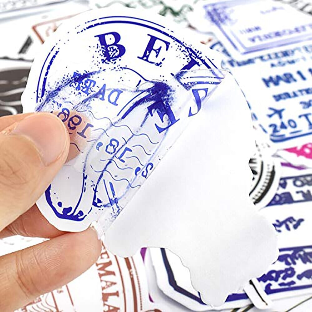 Valise Stickers - Tampons De Passeport (Pack de 50) – vue 5 – Yokabag