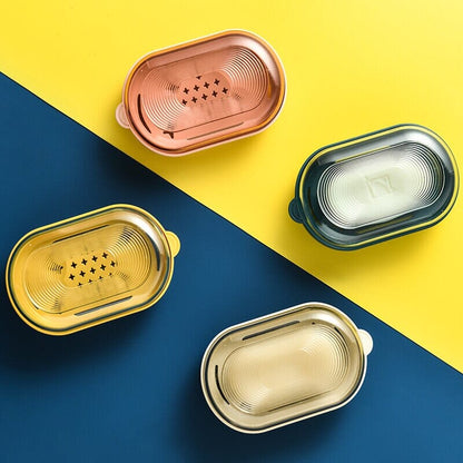 Valise à Savon Compacte - avec Drainage Gris – vue 4 – Yokabag