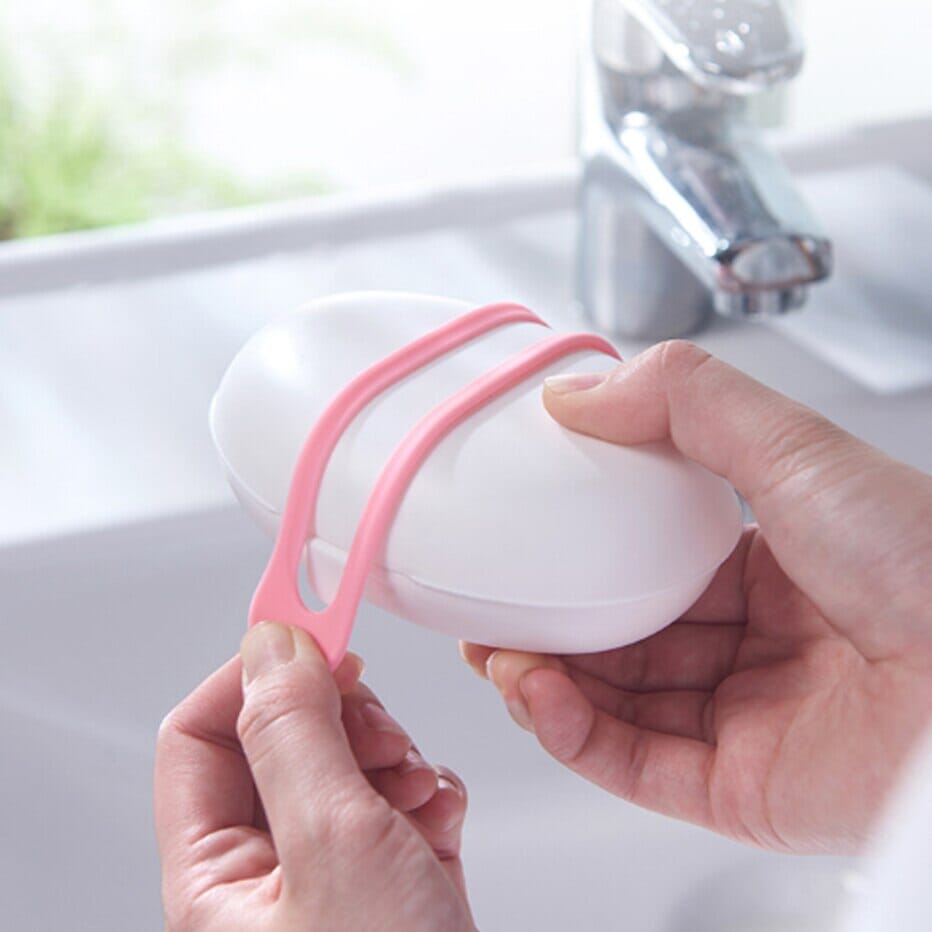 Boîte à Savon Voyages - Plastique Rose – vue 5 – Yokabag