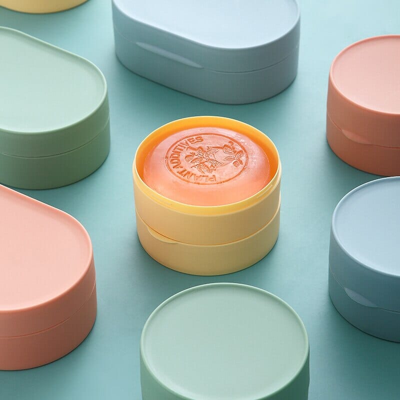 Boîte à Savon Voyage Scandinave Bleu (Grande) – vue 4 – Yokabag