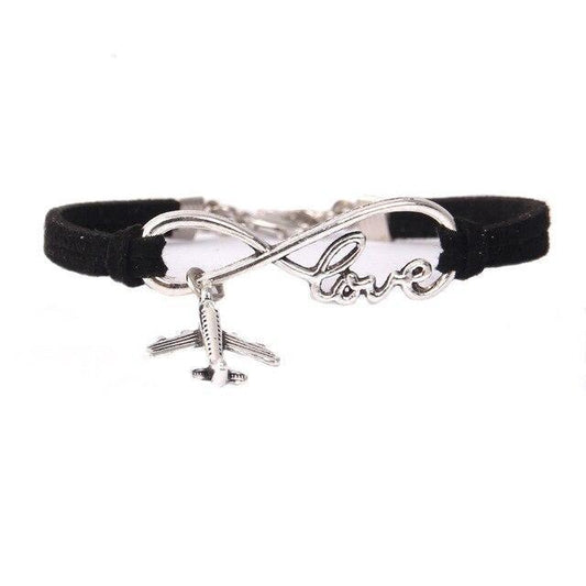 Bracelet - Infinity Love (Noir)