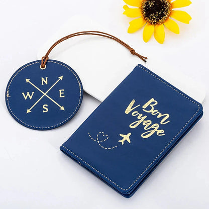 Cadeau Départ Exploration- Étiquette de Voyage & Étui – vue 3 – Yokabag