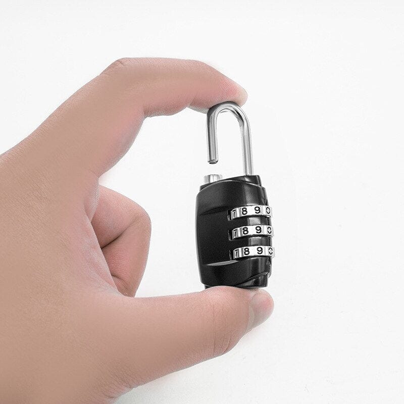 Cadenas de Valise à Code - 3 Chiffres (Noir) – vue 2 – Yokabag