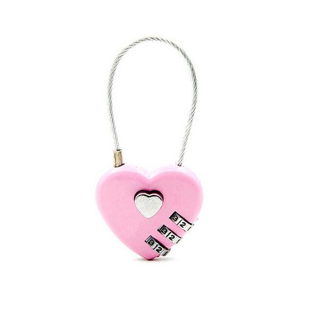 Cadenas Valise - Heart Lock - Édition Voyage Rose – vue 2 – Yokabag
