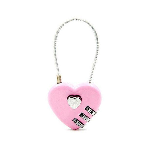 Cadenas Valise - Heart Lock - Édition Voyage Rose – vue 2 – Yokabag