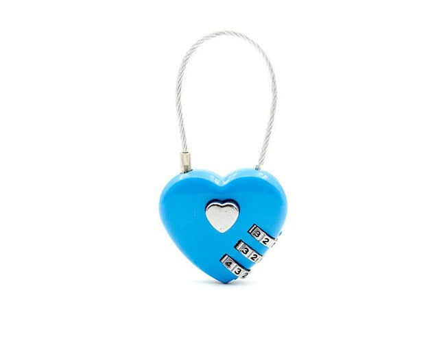 Cadenas Valise - Heart Lock - Édition Voyage Turquoise – vue 4 – Yokabag