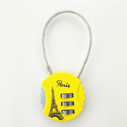 Valise Verrouillée - Paris Tour Eiffel Jaune – vue 2 – Yokabag