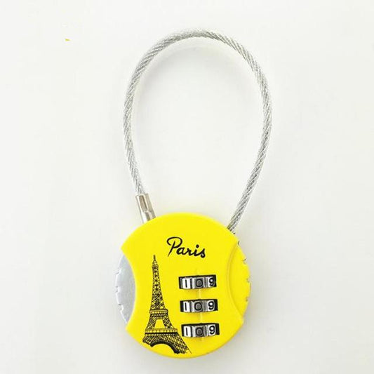 Valise Verrouillée - Paris Tour Eiffel Jaune – vue 2 – Yokabag