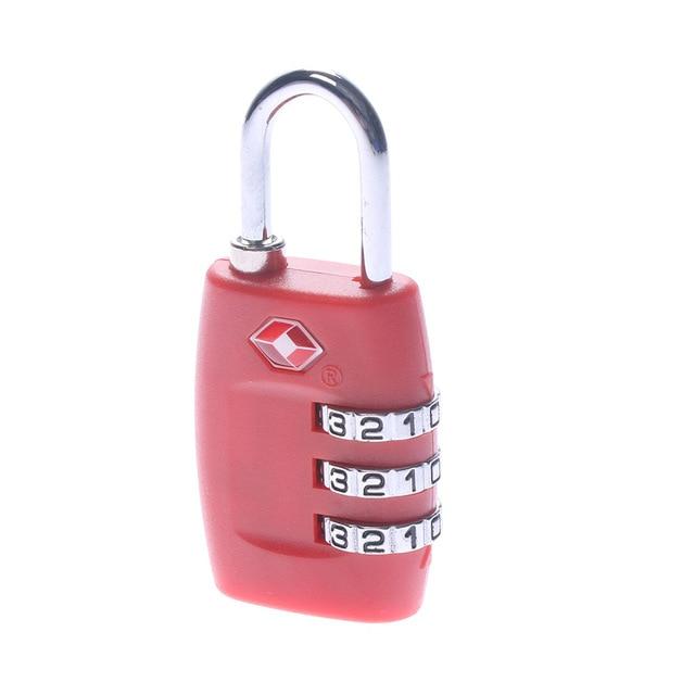 Cadenas Valise - Travel Lock 3 TSA Rouge – vue 3 – Yokabag