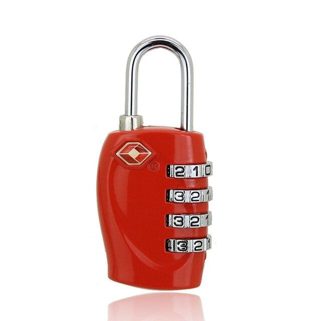 Cadenas Valise - Voyage Lock 4 TSA Rouge – vue 2 – Yokabag